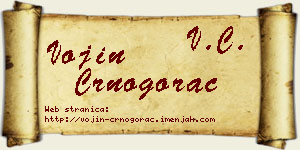 Vojin Crnogorac vizit kartica